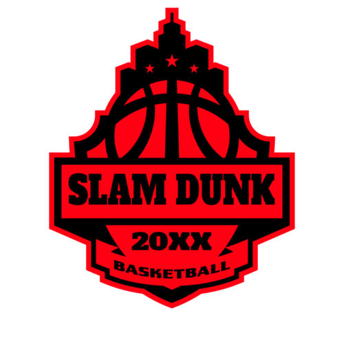 SLAM DUNK Basketball Logo Template Thumbnail