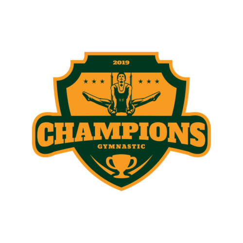 Champions Gymnastic logo template Thumbnail