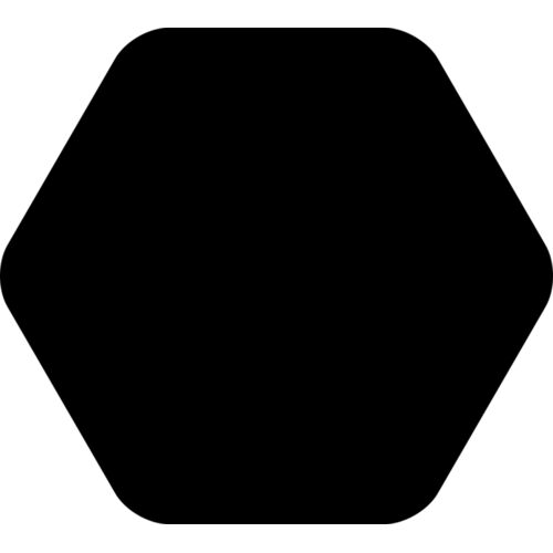 Rounded Hexagon Badge Thumbnail