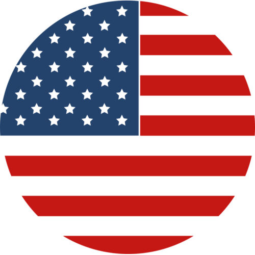 US Flag in Circle Thumbnail