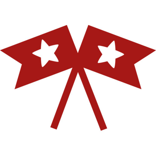 Crossed Patriotic Flags Thumbnail