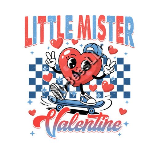 little mister valentine checkered skateboard Thumbnail