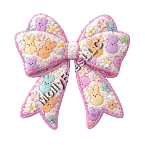 easter bow with peeps Thumbnail